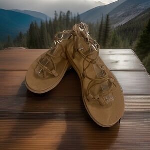 Teva W Voya Infinity Brown Women Sz 7 M Casual‎ Lifestyle Sandal New With Defect